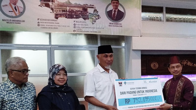 Elcorps Bersama Pemkot Padang dan Nusantara Foundation Galang Dana untuk Pesantren Pertama di Amerika